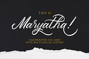 Maryatha SVG Font, a Script Font by Ryan Prasetya (Thumbnail 1 of 7)