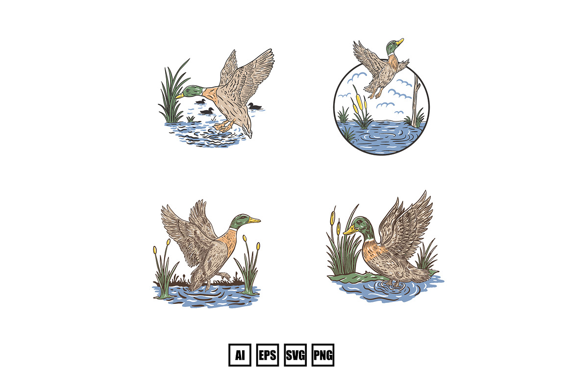 duck hunting community illustration, an Illustration by kalehstudio (Photo 1 of 5)