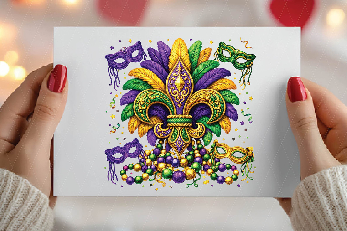 Mardi Gras Png Fleur-de-Lis Yarn Png, an Illustration by DreamPrint404 (Photo 6 of 6)