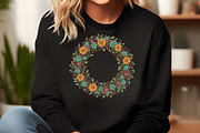 Floral Wreath PNG, an Illustration by Craft Nest (Thumbnail 4 of 6)