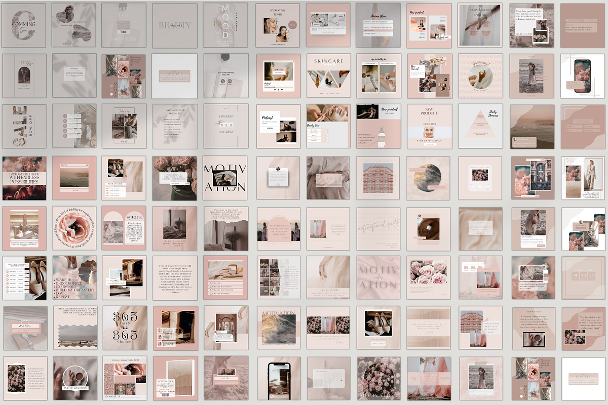 Pink Beauty Canva Templates, a Social Media Template by BRANDcontent (Photo 12 of 18)
