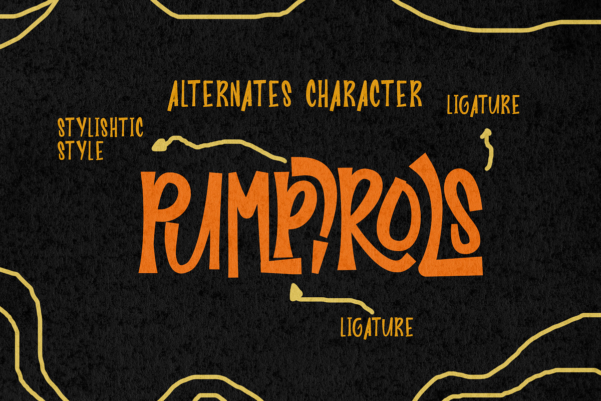 Pumpirols Handmade Display Font, a Sans Serif Font by Maulana Creative (Photo 5 of 8)