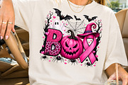 Breast Cancer Awareness Pink Ghost, a Seasonal Illustration by Rose Art (Thumbnail 2 of 5)
