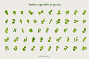Fruits & Vegetables Illustration, a Food Illustration by Pásha (Thumbnail 2 of 7)