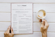 Editable Floral Designer Resume, a Resume Template by MotoCMS (Thumbnail 2 of 2)
