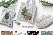 Farmhouse Christmas Watercolor Set, a Seasonal Illustration by BarvArt (Thumbnail 26 of 28)