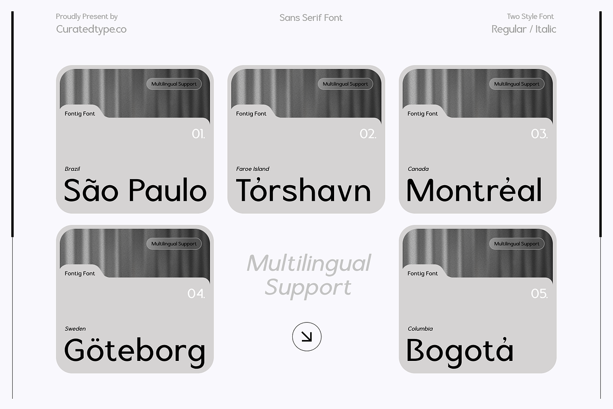 Fontig - Typeface, a Sans Serif Font by CuratedType Studio (Photo 8 of 10)