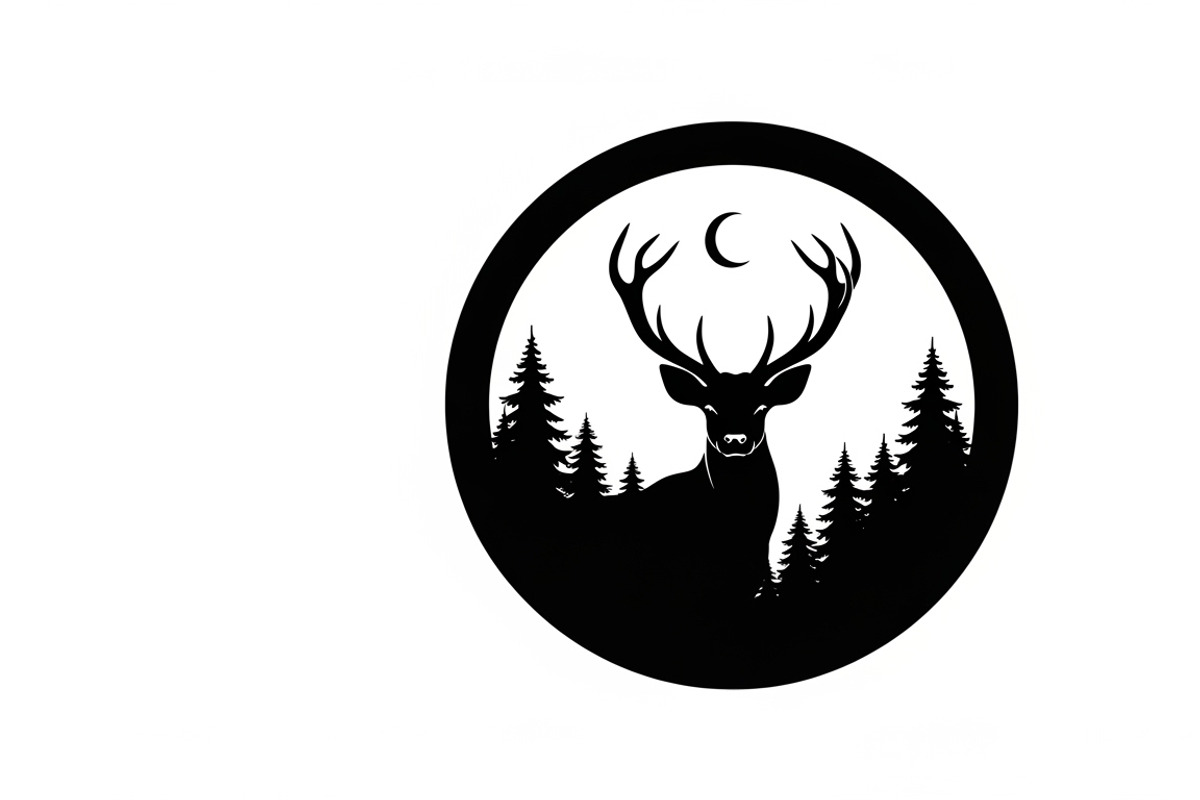 Beautiful deer forest circle art, an Illustration by Amazin_art (Photo 4 of 32)