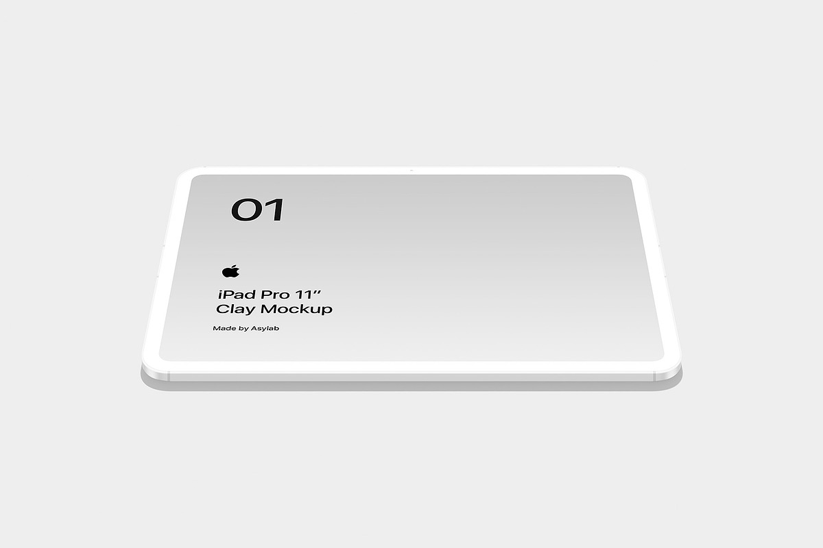 iPad Pro 11 - 21 Clay Mockups, an iPad Mockup by Asylab (Photo 30 of 56)