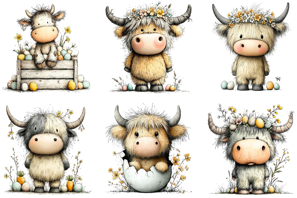 Whimsical Easter Clipart Png Bundle, an Illustration by Sublimation Artist (Photo 7 of 7)