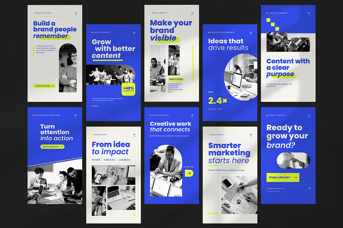 Bold Creative Agency Instagram Story, a Social Media Template by Pitchlook.Studio (Photo 2 of 3)