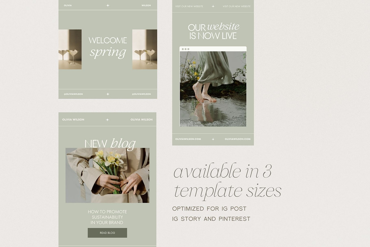 Emily | Canva Social Media Templates, a Social Media Template by With Faith & Love (Photo 7 of 12)