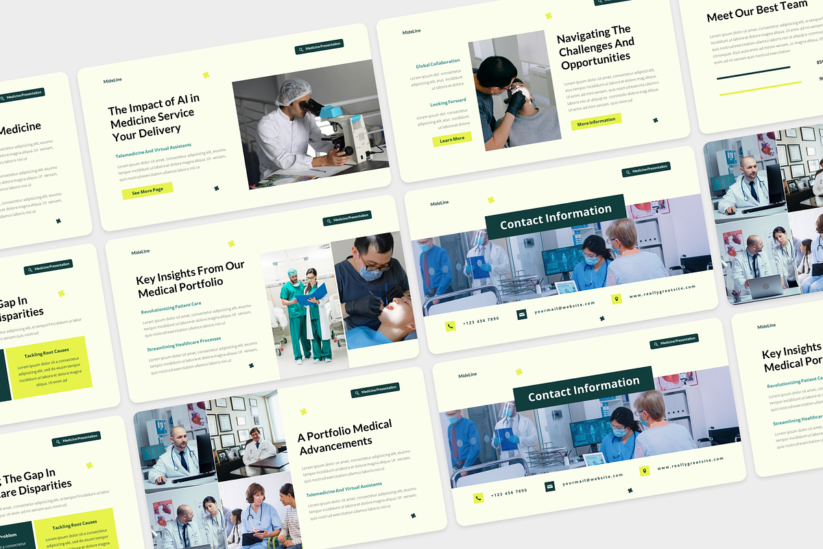 Medicine Presentation PowerPoint, a Presentation Template by Annora Studio (Photo 4 of 5)