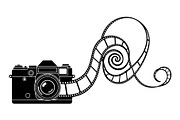 Vintage Camera Film Silhouette, an Object Illustration by yasushie (Thumbnail 4 of 31)