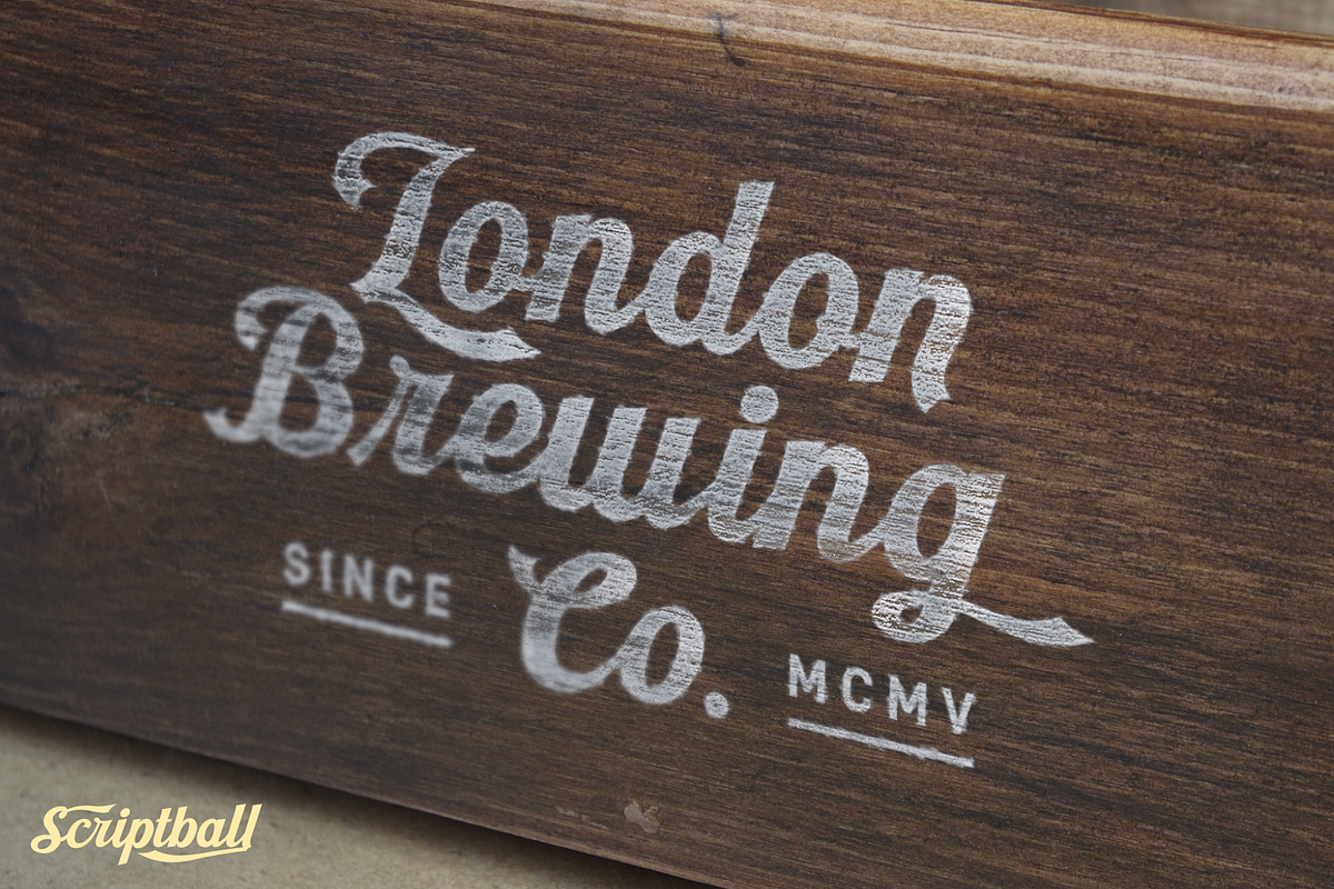 Scriptball Rough Font, a Script Font by Alphabet Agency (Photo 6 of 9)