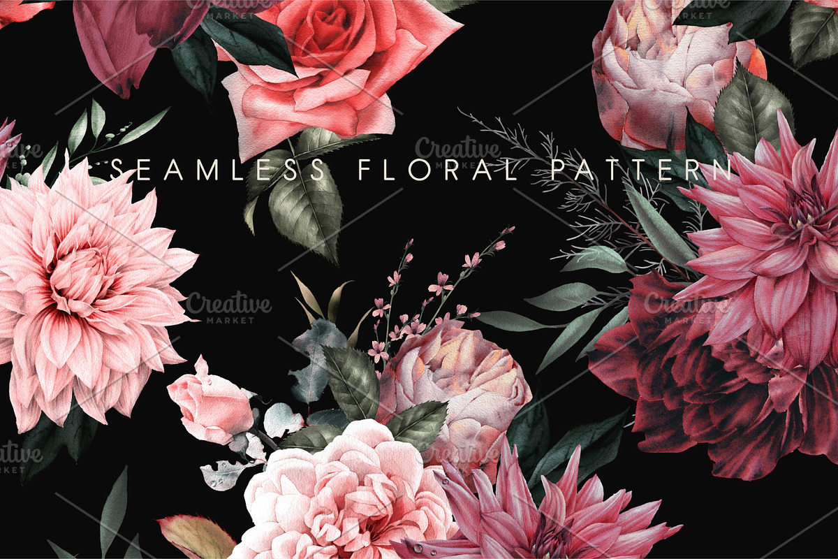 WATERCOLOR BUNDLE Peonies & Roses, an Illustration by ollalya (Photo 79 of 101)
