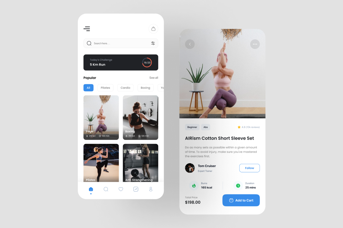 Heavy - Workout App UI Kit, an UI Kit Template by iDoodle Studio (Photo 4 of 4)