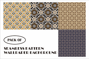pack of seamless pattern wallpaper