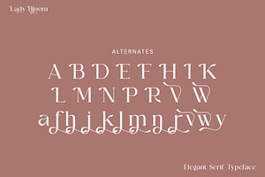 Lady Bloom Serif Font