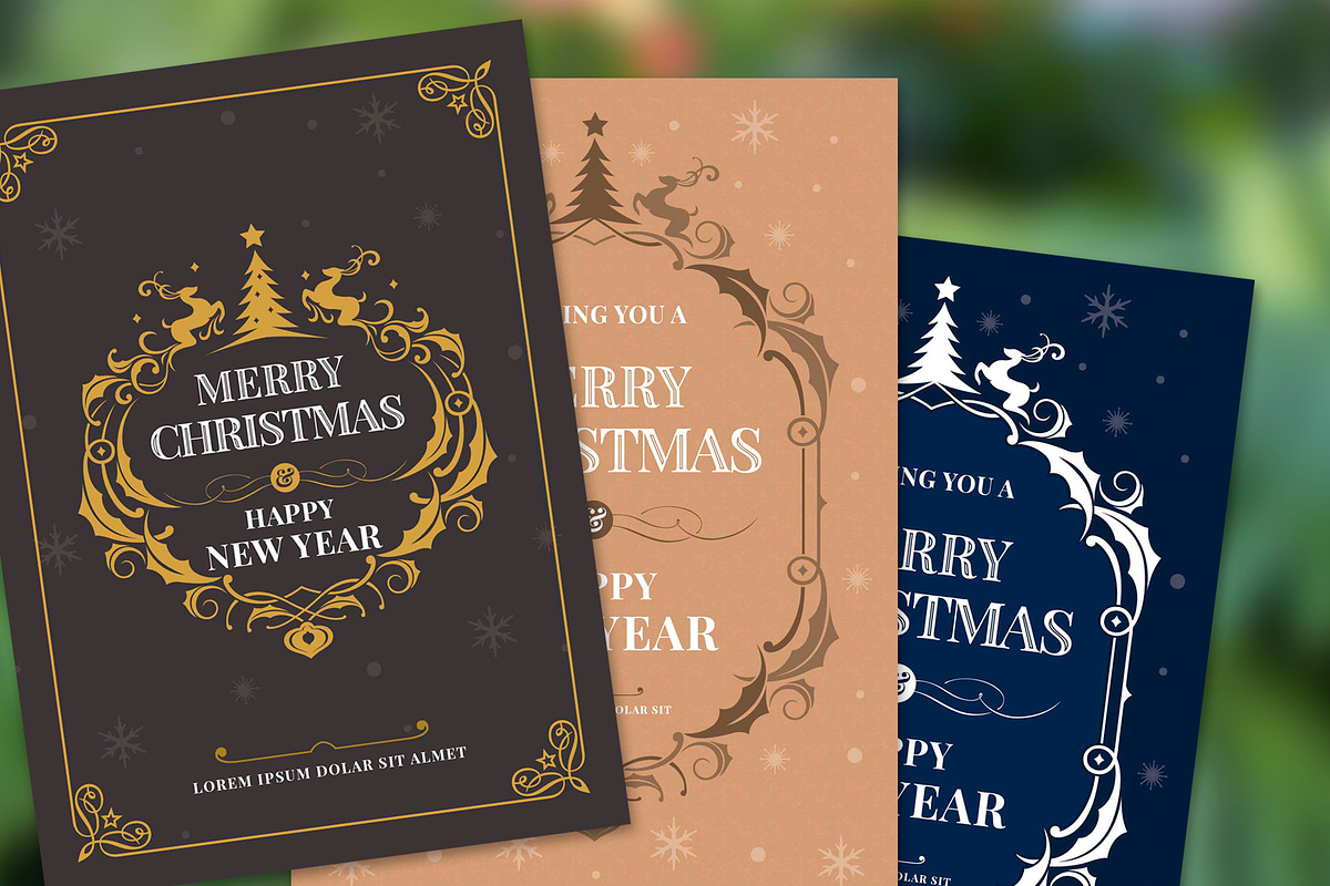 Christmas Greeting Card, a Card Template by Shwet Art (Photo 3 of 3)