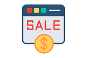 Sales Flat Icon, a Duotone Icon by Pexelpy (Thumbnail 2 of 2)