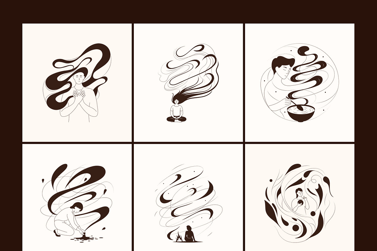 Mindfulness Illustration Bundle, a Person Illustration by Prosymbols (Photo 11 of 14)