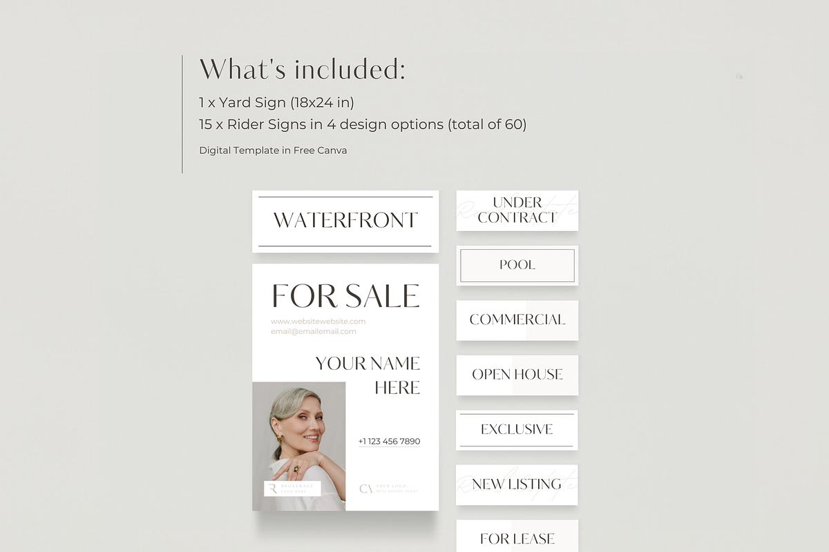 Real Estate Yard Sign For Sale, a Marketing Template by EstateElements (Photo 2 of 7)