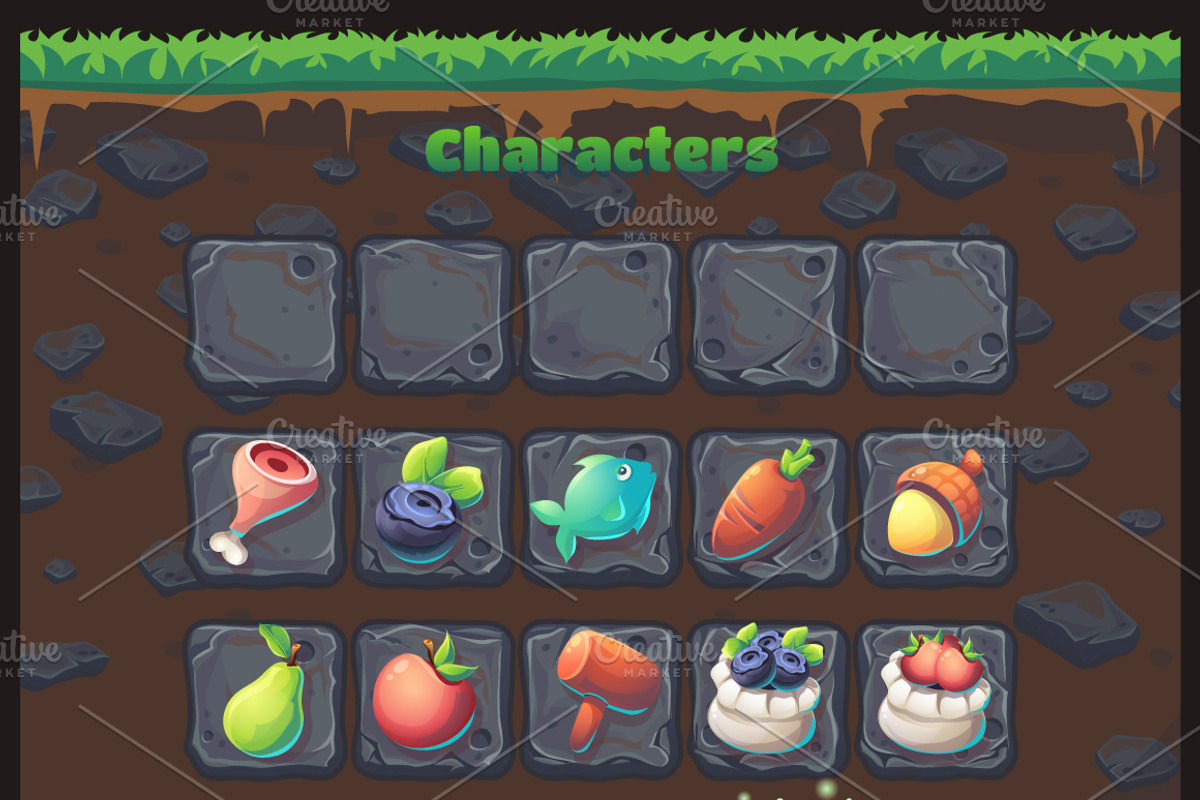 Feed the Fox GUI, an Illustration by Nearbirds (Photo 4 of 5)