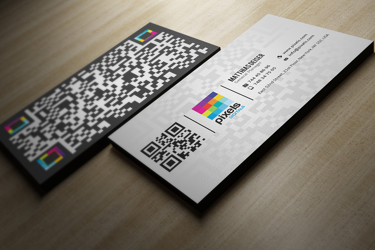 QR Code Business Card, a Business Card Template by Marvel (Photo 3 of 3)