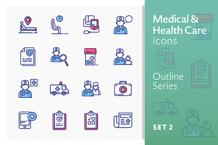 Medical Icons Set 2 - Outline Series