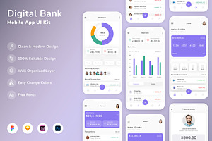 Digital Bank Mobile App UI Kit