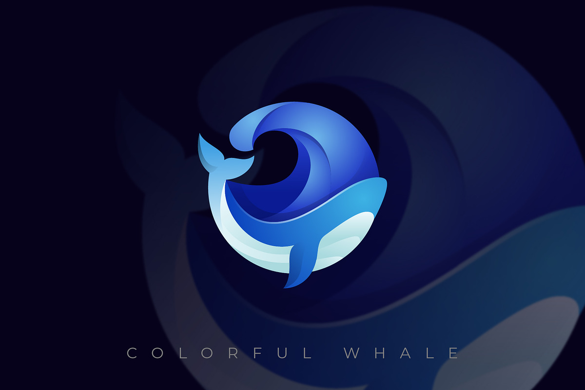 Wave Whale Blue Ocean Logo Design, a Branding & Logo Template by Agung_cs