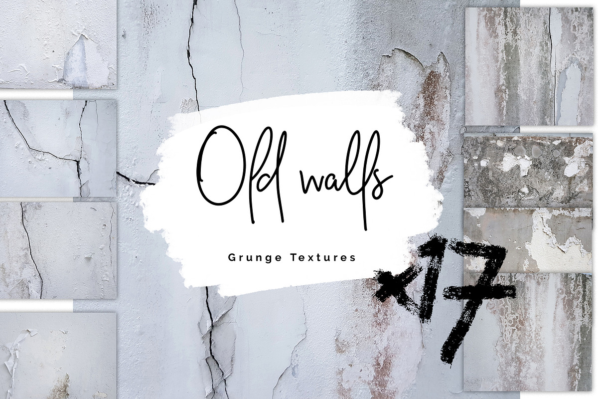 Old Walls Grunge textures, a Texture Graphic by aniunova (Photo 1 of 6)