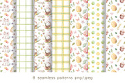 Easter Rabbits watercolor clipart, an Animal Illustration by Eva Kleinman (Thumbnail 12 of 14)