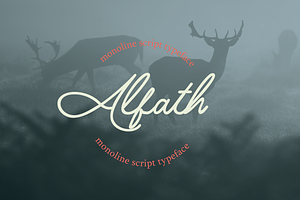 Alfath - monoline script