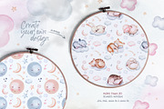 Sweet dreams watercolor collection, an Animal Illustration by Peace ART (Thumbnail 12 of 17)