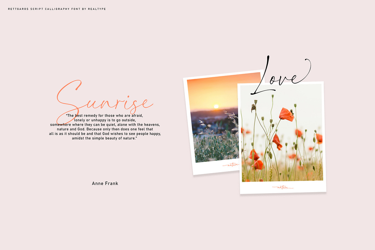 Rettgaros Script, a Script Font by Realtype (Photo 7 of 12)