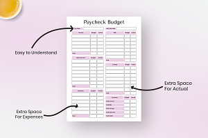 Budget By Paycheck Binder