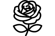 Rose Silhouette File Bundle, a Decorative Illustration by Designer_Momina (Thumbnail 11 of 21)