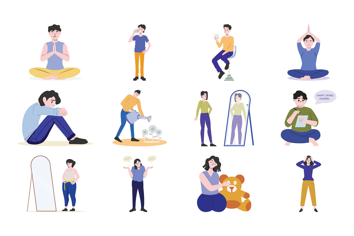 Mental Health Awareness Illustration, an Illustration by Vector Portal (Photo 5 of 5)