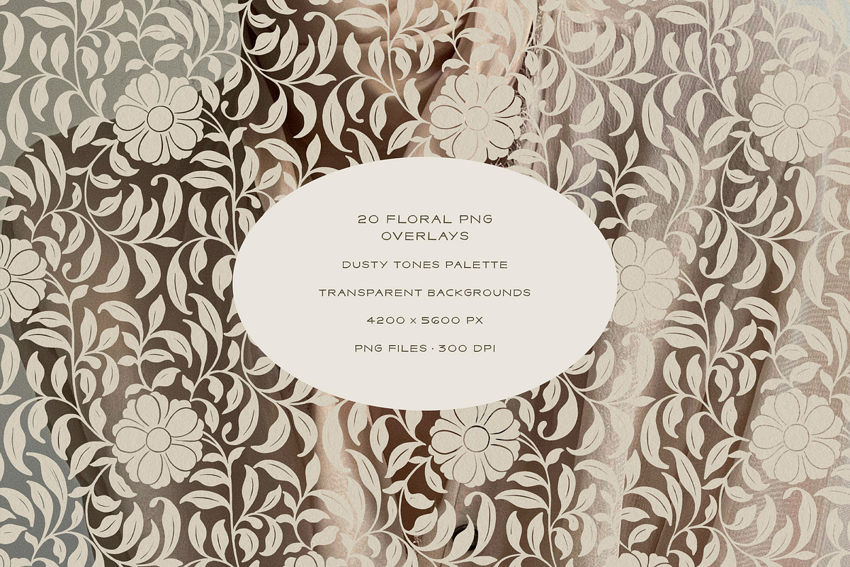Vintage Floral Frames & Overlays, an Object Graphic by alonahaidash (Photo 15 of 19)