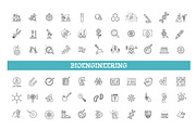 Bioengineering outline Icons, an Outline Icon by Tettygreen (Thumbnail 1 of 2)