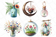 Flower Hanging Plant Vase Clipart, an Illustration by DreamPrint404 (Thumbnail 3 of 5)