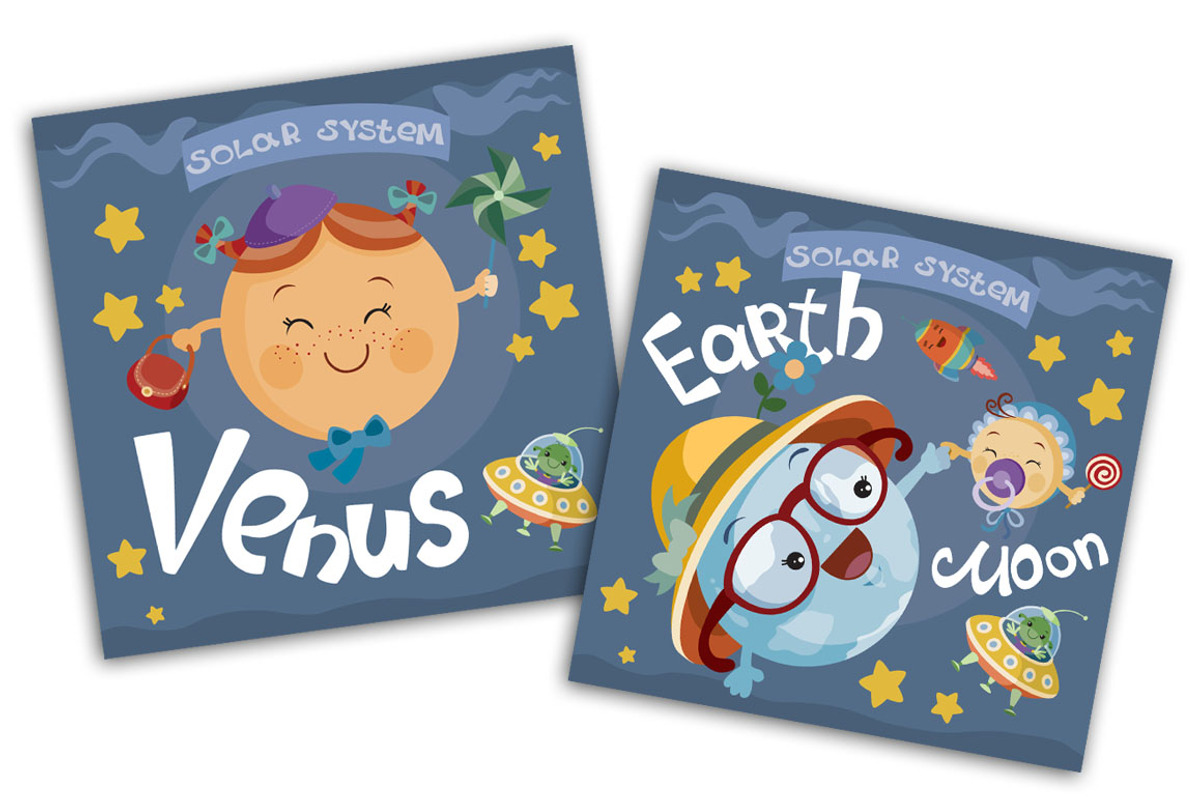 Clip art - Solar system, a Decorative Illustration by Kopirin (Photo 6 of 10)