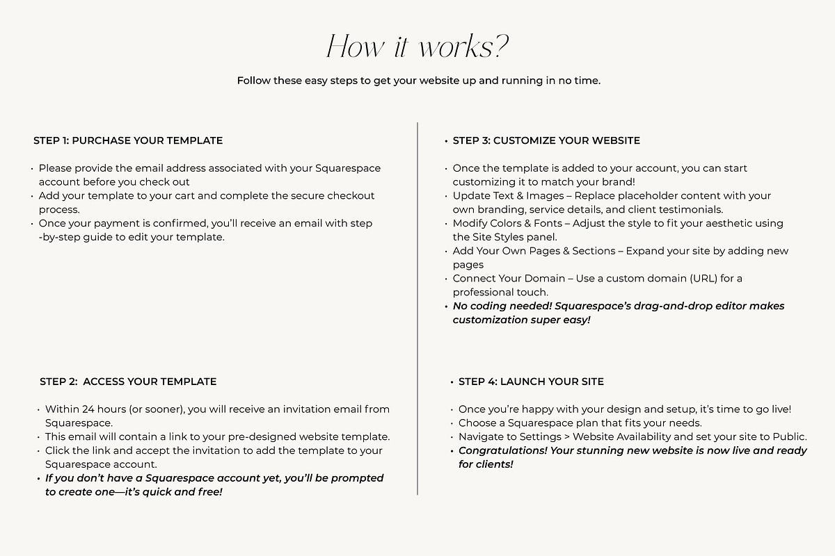 Squarespace Template for Skincare, a Squarespace Template by ItsDianaDesign (Photo 4 of 6)