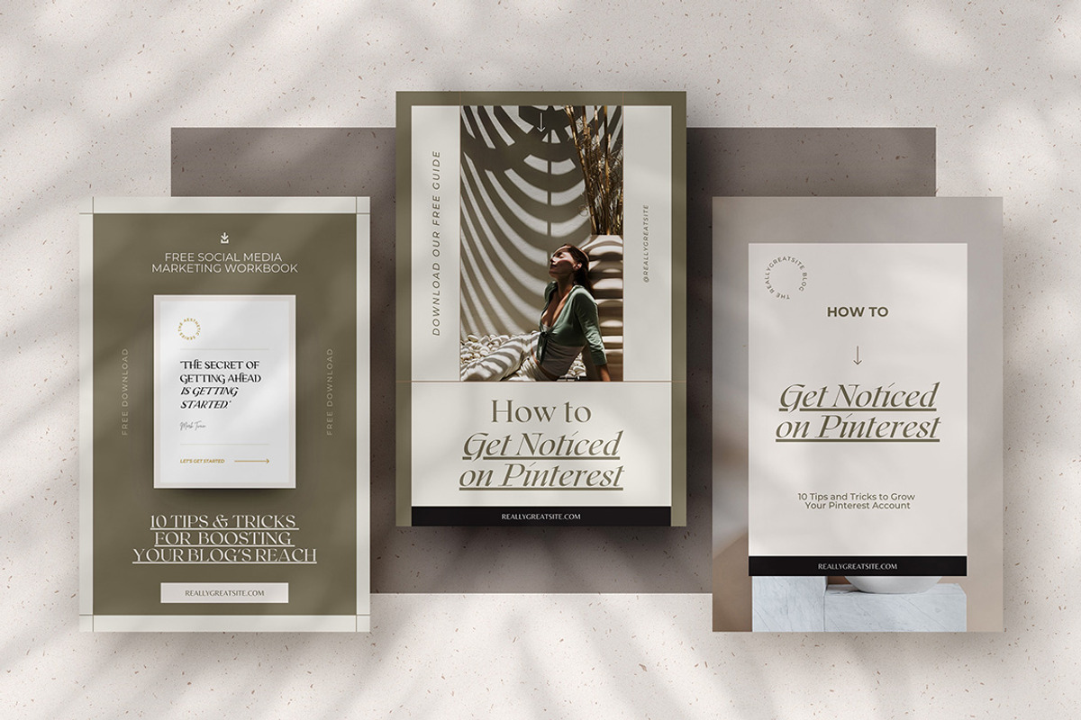 CANVA Aesthetic Pinterest Templates, a Social Media Template by AndrewPixel (Photo 4 of 10)