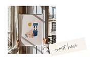 BUNDLE Frame Mockups with Person, a Household Mockup by MOAROShop (Thumbnail 2 of 8)