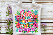 Floral Salty Beach Png Floral Summer, a Work Illustration by Sublimation Artist (Thumbnail 3 of 9)