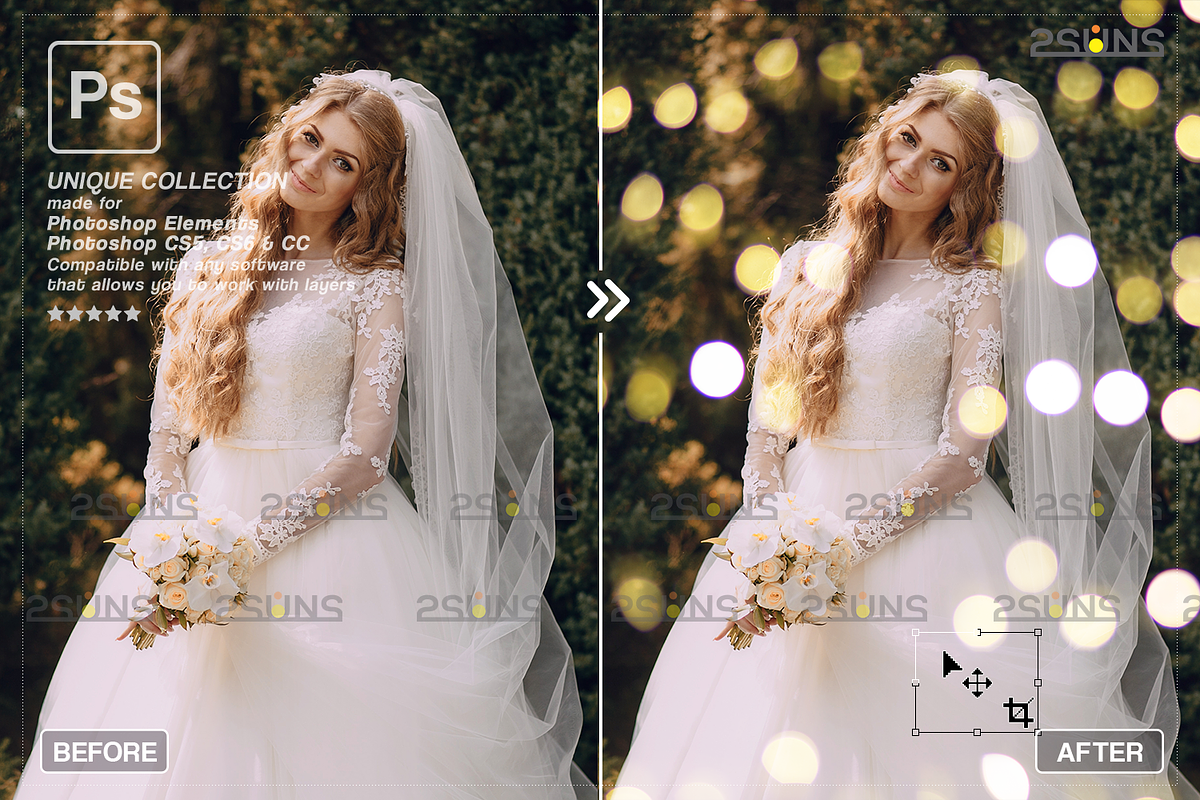 Gold bokeh overlay Photo overlays, an Object Graphic by 2SUNS (Photo 9 of 10)