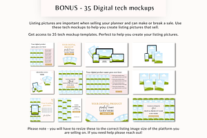 Blog Planner Canva Template Resell